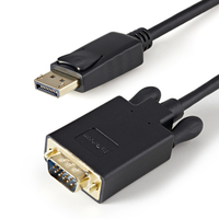 StarTech.com DisplayPort auf VGA Kabel 91cm (Stecker/Stecker) - DP zu VGA Kabel Adapter - Schwarz
