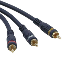 C2G 3ft Velocity™ RCA Type Audio/Video Combination Cable Composite-Video-Kabel 0,91 m Schwarz