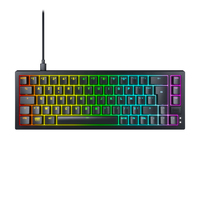 CHERRY K5V2 Compact toetsenbord Gamen USB AZERTY Frans Zwart