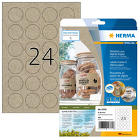 HERMA 10761 etiket Rond Permanent Bruin 480 stuk(s)