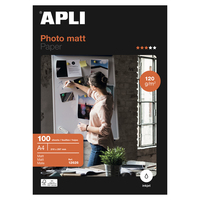 APLI 12626 Fotopapier A4 Weiß Matte