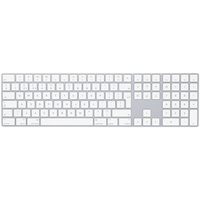 Apple Magic Tastatur Bluetooth QWERTY Dänisch Weiß