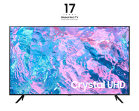 Samsung Series 7 TV UE43CU7170UXZT Crystal UHD 4K, Smart TV 43" Processore Crystal 4K, OTS Lite, Black 2023