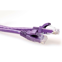 ACT IS1701 cable de red Púrpura 1 m Cat6 U/UTP (UTP)