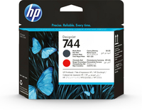 HP 744 tête d'impression DesignJet noir mat/rouge chromatique