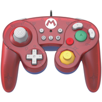 Hori Battle Pad (Mario) Bleu, Rouge, Translucide USB Manette de jeu Nintendo Switch
