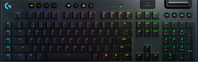Logitech G G915 LIGHTSPEED Wireless RGB Mechanical Gaming Keyboard – GL Clicky teclado RF Wireless + Bluetooth QWERTY Inglés del Reino Unido Carbono