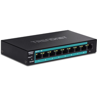 Trendnet TE-FP091 netwerk-switch Unmanaged Fast Ethernet (10/100) Power over Ethernet (PoE) Zwart