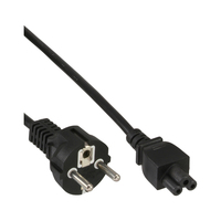 InLine 40pcs. pack Bulk-Pack power cord for notebook, black, 1.8m