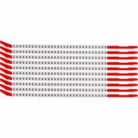 Brady SCNG-10-X znacznik kablowy Czarny, Biały Nylon 10 szt.