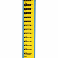 Brady WO-5 self-adhesive label Rectangle Black, Yellow 350 pc(s)