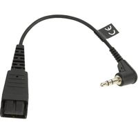 Jabra 8734-749 audio kábel 0,15 M QD 3.5mm Fekete