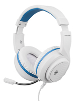 Deltaco GAM-127-W Kopfhörer & Headset Kabelgebunden Helm Gaming Blau, Weiß