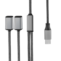 4smarts 456906 USB-kabel 0,2 m USB C 2 x USB C Zwart, Grijs