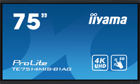 iiyama TE7514MIS-B1AG signage display Interaktywny płaski panel 190,5 cm (75") LCD Wi-Fi 435 cd/m² 4K Ultra HD Czarny Ekran dotykowy Procesor wbudowany Android 24/7