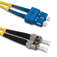 Qoltec 54059 câble de fibre optique 1 m SC ST G.652D Jaune