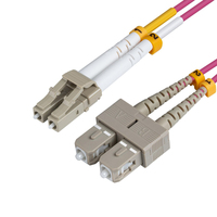 Microconnect FIB422012P kabel optyczny 12 m LC SC OM4 Fioletowy