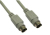 Cables Direct 8 Pin Mini Din - 2 Mm coaxial cable 2 m 8 pin din Grey