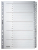 Leitz 43280000 Tab-Register Alphabetischer Registerindex Karton Grau