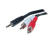 shiverpeaks 3.5mm/2 x RCA 1.5m audio kabel 1,5 m Zwart, Rood, Wit