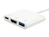Equip 133461 replicatore di porte e docking station per laptop USB 3.2 Gen 1 (3.1 Gen 1) Type-C Bianco