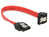 DeLOCK 83976 SATA-kabel 0,1 m SATA 7-pin Zwart, Rood