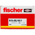 Fischer 513702 ancrage à vis et cheville murale 100 pièce(s) Kit de fiches murales et vis 80 mm