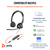 POLY Blackwire 3325-M Microsoft Teams Certified USB-C 3.5mm Stereo Headset