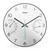 Mebus 16106 Quarz-Wanduhr Pared Quartz clock Alrededor Negro, Blanco