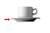 Espresso-Untertasse - Durchmesser 12,0 cm - Form SWING TIME - uni weiß - ohne