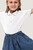 Kinder Poloshirt Classic, weiß, 128 - weiß | 128: Detailansicht 7