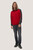 Zip-Sweatshirt Contrast MIKRALINAR®, rot/anthrazit, 5XL - rot/anthrazit | 5XL: Detailansicht 6