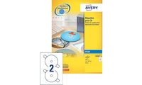 AVERY Etiquette CD, diamètre: 117 mm, blanc, qualité photo (72196602)