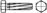 DIN 7513 Gewinde-Schneidschrauben mit Sechskantkopf, Form A zn M8x25mm HP