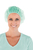 Medizinische Kopfhaube, Barett-Haube, PP-Vlies, Größe Ø60cm, Farbe Grün, 1000 Stück