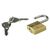 ABUS Messing, Edelstahl Vorhängeschloss mit Schlüssel gleichschließend, Bügel-Ø 5mm x 17mm