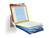 Durable VARIO PRO 10 Display Panel Desk Stand | 10 Panels | A4 Colour Coded