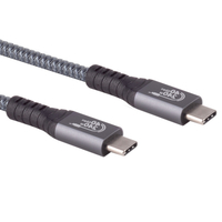 USB-C Kabel - USB 4 Gen 2x2 - 240W laden - 2 meter - Zwart
