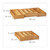 Relaxdays Besteckkasten Bambus, ausziehbarer Besteckeinsatz als Küchenorganizer, Schubladeneinsatz 5x29-48x34 cm, natur