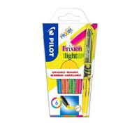 Pilot FriXion Light Erasable Highlighter Pen Chisel Tip 3.8mm Line Assor(Pack 6)