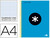 Cuaderno Espiral Liderpapel A4 Micro Antartik Tapa Forrada 120H 100 Gr Cuadro5Mm 5 Bandas 4 Taladros Color Azul