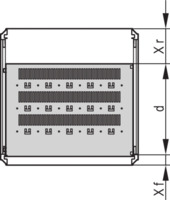 Varistar-Gestellfachboden, stationär, 75 kg, Rg, RAL 7035, 600 B 500 T