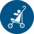 Sicherheitskennzeichnung - Kinderwagen erlaubt, Blau, 20 cm, Aluminium, Seton