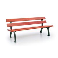 Park bench, solid cast iron frame