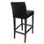 Bolero High Bar Stool in Black Made of Faux Leather and Wood Frame 760mm