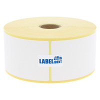 Thermodirekt-Etiketten 50 x 80 mm, 1.000 Thermoetiketten Thermo-Eco Papier auf 1 Zoll (25,4 mm) Rolle, Etikettendrucker-Etiketten permanent