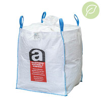 Bigbag recycelt 90x90x110cm für Asbestentsorgung, 1.000kg Traglast, 4 Hebeschlaufen