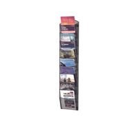Wall mounted mesh A4 brochure dispenser - 10 pockets