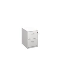 Express office filing cabinets - 2 drawer, white