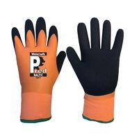 Pred Baltic 8 - Size 8 Orange/Black 15 Gauge Pred BALTIC Sandy Latex Double Dipped Waterproof Glove (Pair)